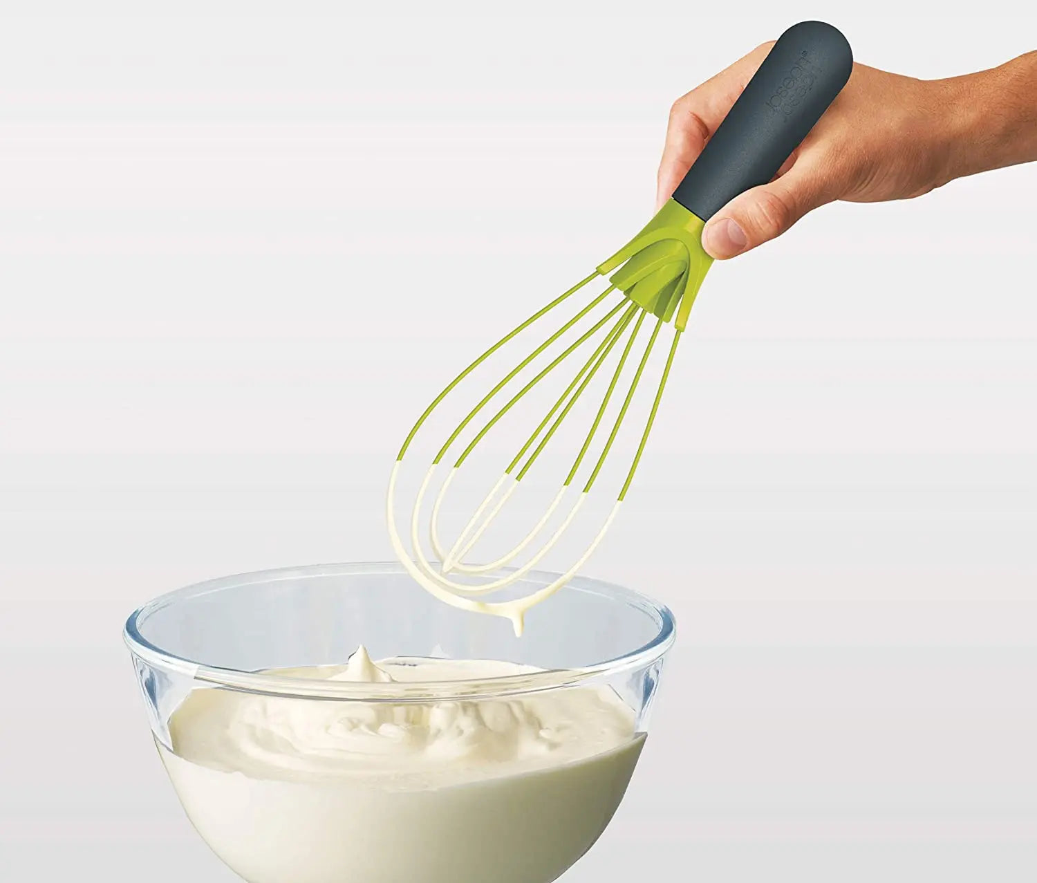 Joseph Joseph Silicone Twist Whisk foldable, dishwasher safe in green color Pattan Australia